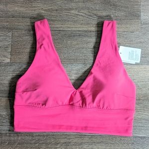 NWT Lululemon Align V-neck Bra Pink C/D Bra Size 8